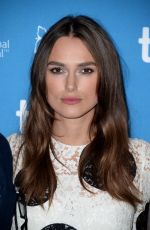 KEIRA KNIGHTLEY at The Imitation Game Press Conference in Toronto