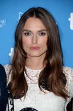 KEIRA KNIGHTLEY at The Imitation Game Press Conference in Toronto