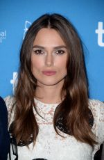 KEIRA KNIGHTLEY at The Imitation Game Press Conference in Toronto