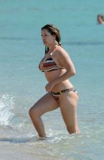 KELLY BROOK in Bikini at a Beach in Mykonos