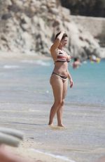 KELLY BROOK in Bikini at a Beach in Mykonos