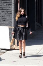 KELLY BROOK in Black Skirt Out in Los Angeles
