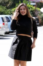 KELLY BROOK in Black Skirt Out in Los Angeles