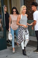 KENDALL JENNER and HAILEY BALDWIN Leaves an Apartment in New York