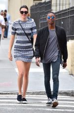 KENDALL JENNER in Short Dress Out and About in New York