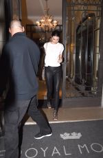 KENDALL JENNER Leaves Fendi Restaurant in Paris