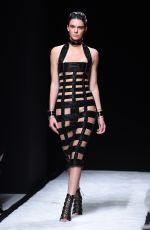 KENDALL JENNER on the Runway of Balmain Fashion Show in Paris