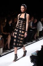 KENDALL JENNER on the Runway of Balmain Fashion Show in Paris