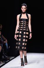 KENDALL JENNER on the Runway of Balmain Fashion Show in Paris