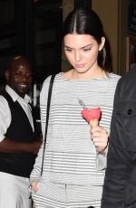 KENDALL JENNER Out for Ice Cream in Paris