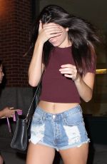 KENDALL KENNER IN denim Shorts Out New York Fashion Week