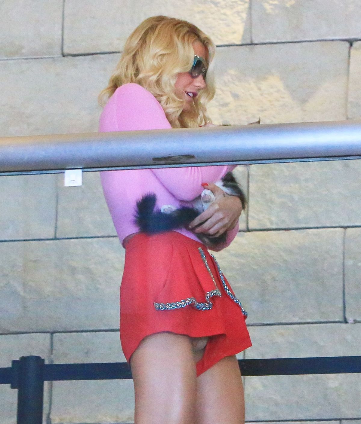 KESHA in Shorts at LAX Airport in Los Angeles.