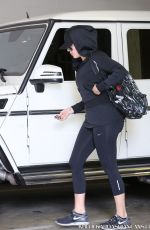 KHLOE KARDASHIAN Arrives at a Gym in Los Angeles
