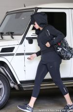 KHLOE KARDASHIAN Arrives at a Gym in Los Angeles