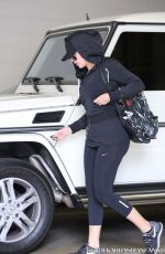 KHLOE KARDASHIAN Arrives at a Gym in Los Angeles