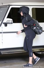 KHLOE KARDASHIAN Arrives at a Gym in Los Angeles