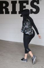 KHLOE KARDASHIAN Arrives at a Gym in Los Angeles