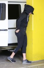 KHLOE KARDASHIAN Arrives at a Gym in Los Angeles