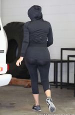 KHLOE KARDASHIAN Arrives at a Gym in Los Angeles