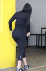 KHLOE KARDASHIAN Arrives at a Gym in Los Angeles
