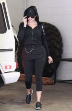 KHLOE KARDASHIAN Arrives at a Gym in Los Angeles