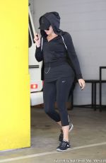 KHLOE KARDASHIAN Arrives at a Gym in Los Angeles