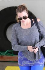 KHLOE KARDASHIAN Heading to a Gym in Los Angeles