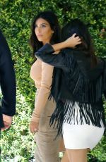 KIM and KOURTNEY KARDASHIAN Arrives at Abbey Wilson