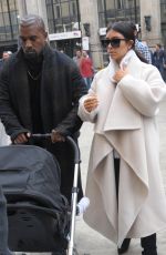 KIM KARDASHIAN and Kanye West Out and About in Paris