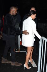 KIM KARDASHIAN Arrives at a Party at Fashion Week in Paris