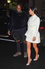 KIM KARDASHIAN Arrives at a Party at Fashion Week in Paris