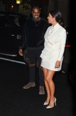 KIM KARDASHIAN Arrives at a Party at Fashion Week in Paris