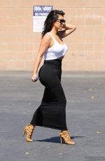 KIM KARDASHIAN Arrives at Bunim Murray Production Office in Los Angeles