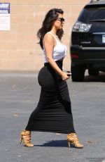 KIM KARDASHIAN Arrives at Bunim Murray Production Office in Los Angeles