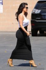KIM KARDASHIAN Arrives at Bunim Murray Production Office in Los Angeles