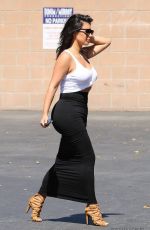 KIM KARDASHIAN Arrives at Bunim Murray Production Office in Los Angeles