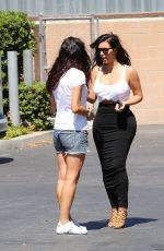 KIM KARDASHIAN Arrives at Bunim Murray Production Office in Los Angeles