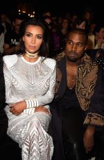 KIM KARDASHIAN at Balmain Fashion Show in Paris