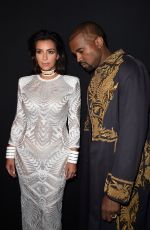KIM KARDASHIAN at Balmain Fashion Show in Paris