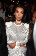 KIM KARDASHIAN at Balmain Fashion Show in Paris