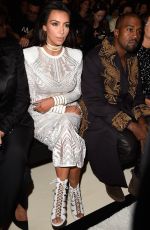 KIM KARDASHIAN at Balmain Fashion Show in Paris