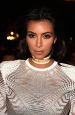 KIM KARDASHIAN at Balmain Fashion Show in Paris