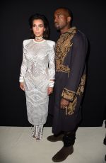 KIM KARDASHIAN at Balmain Fashion Show in Paris