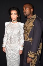 KIM KARDASHIAN at Balmain Fashion Show in Paris