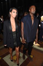KIM KARDASHIAN at Lanvin Fashion Show in Paris