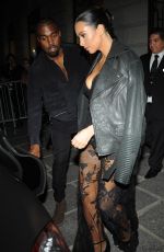 KIM KARDASHIAN Heading to Givenchy Fashion Show in Paris