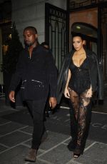 KIM KARDASHIAN Heading to Givenchy Fashion Show in Paris
