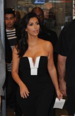 KIM KARDASHIAN Leaves BBC Radio1 Studio in London