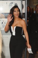 KIM KARDASHIAN Leaves BBC Radio1 Studio in London