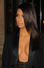 KIM KARDASHIAN Leaves Her Hotel in Paris